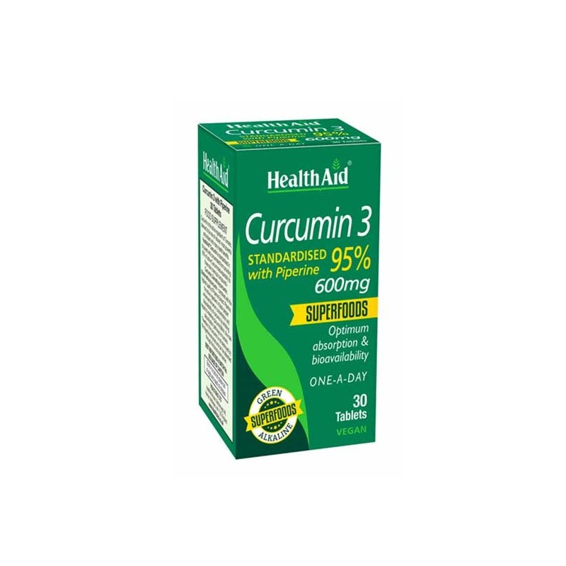 Health Aid Curcumin 3 600mg 30 Tablets