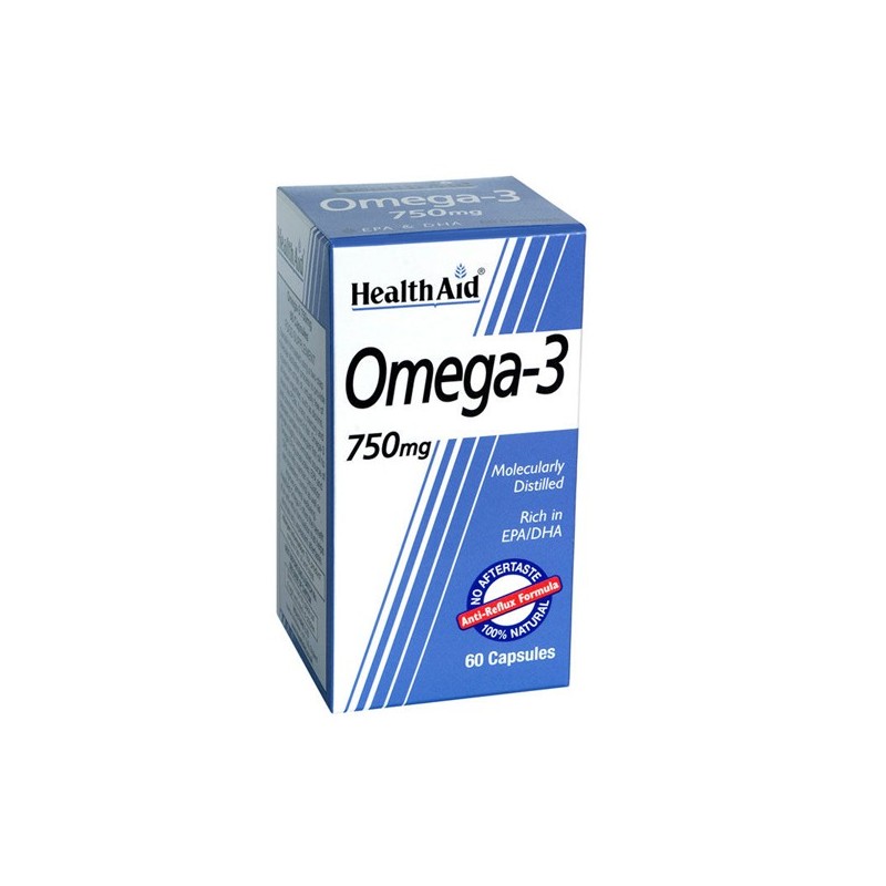 Health Aid Omega 3 750mg 60 Capsules