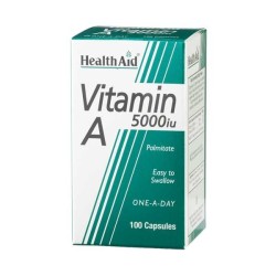 Health Aid Vitamin A 5000IU 100 Capsules