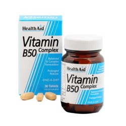 Health Aid Vitamin B50 Complex 30 Tablets