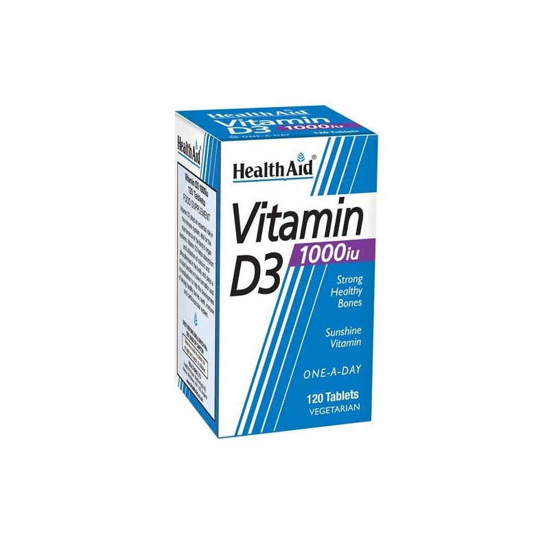 Health Aid Vitamin D3 1000IU 120 Tablets