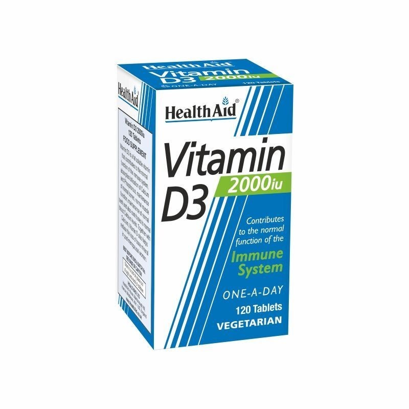 Health Aid Vitamin D3 2000IU 120 Tablets