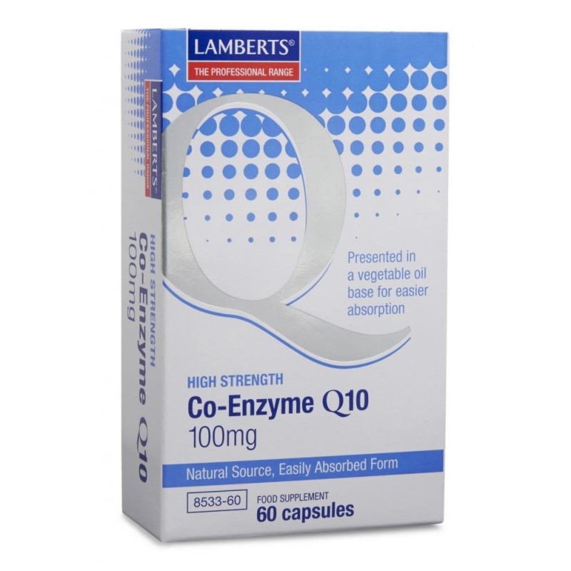 Lamberts Co-Enzyme Q10 100mg 60 Capsules