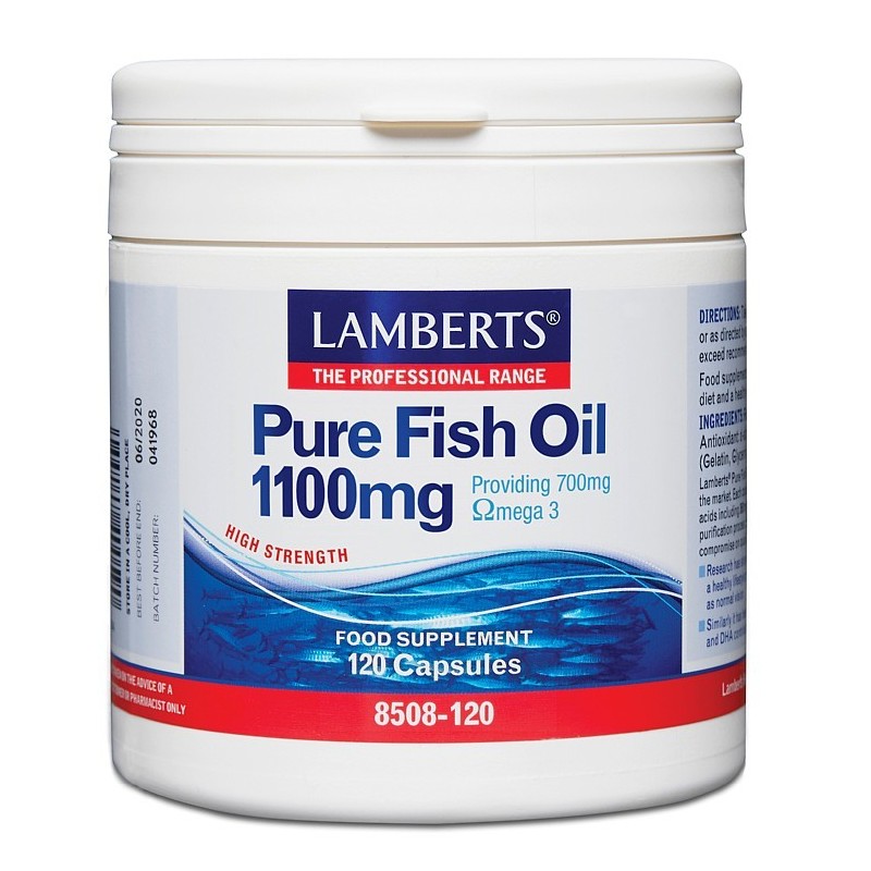 Lamberts Pure Fish Oil 1100mg 120 Capsules