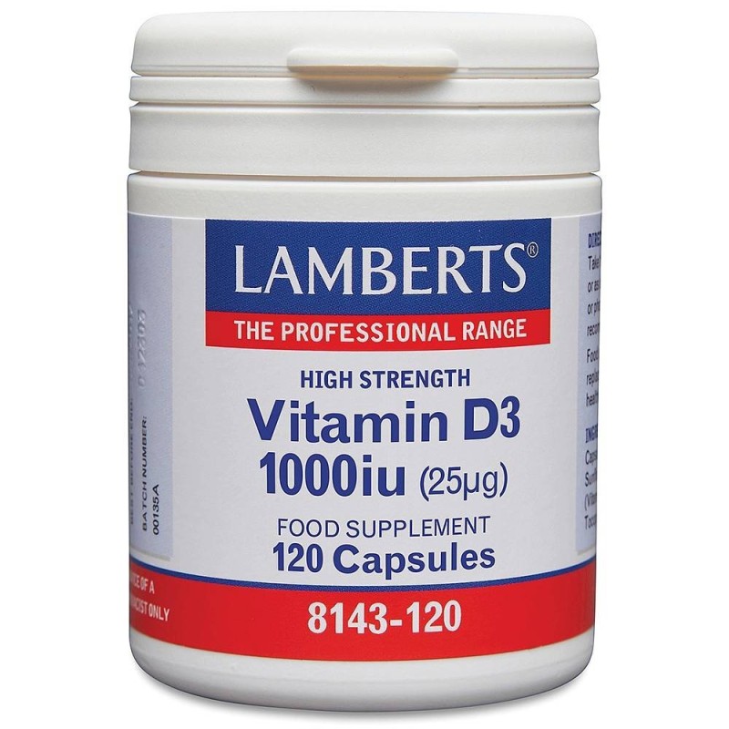 Lamberts Vitamin D3 1000IU 120 Capsules