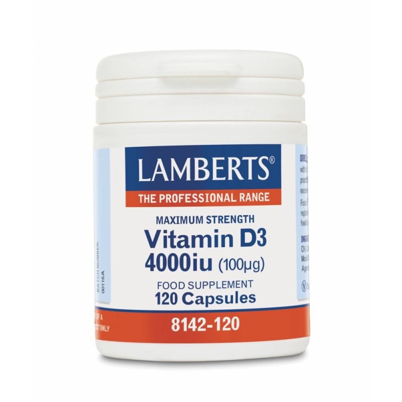 Lamberts Vitamin D3 4000IU 120 Capsules