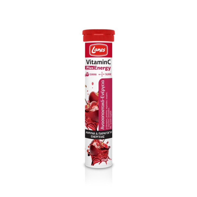 Lanes Vitamin C Energy Cherry 500mg 20 Tablets Efferv.