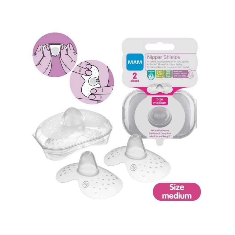 Mam Nipple Shield Size Medium (2 Pcs)