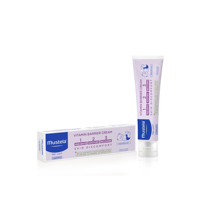 Mustela Vit. Barrier Cream 1,2,3, Tube 100ml
