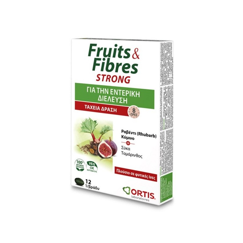 Ortis Fruit & Fibres Strong Forte 12 Tablets