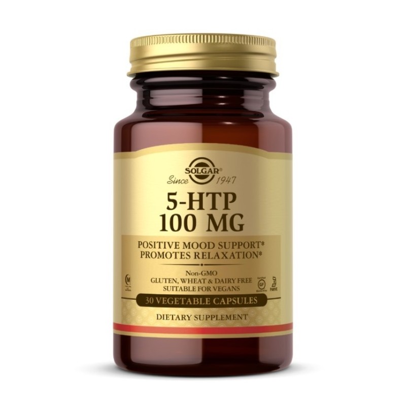 Solgar 5-HTP L-5-Hydroxytryptophan Complex 30 Veg Capsules