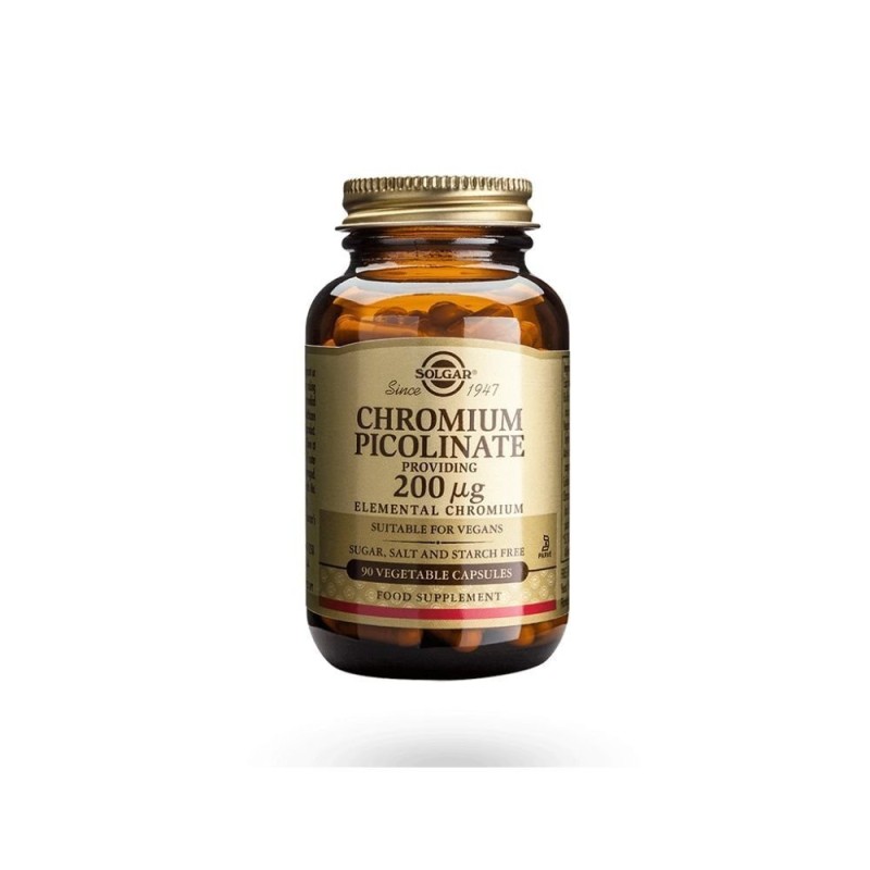 Solgar Chromium Picolinate 200mg 90 Capsules