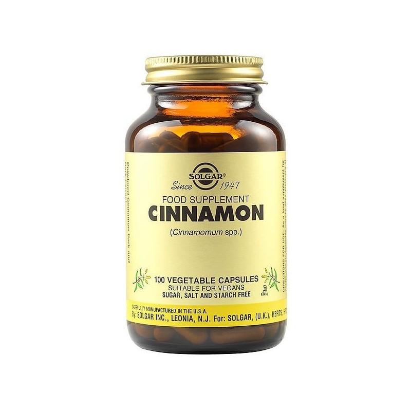 Solgar Cinnamon 500mg 100 Capsules