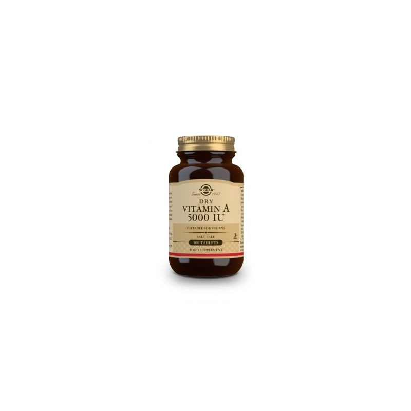 Solgar Vit A 5000IU Dry 100 Tablets