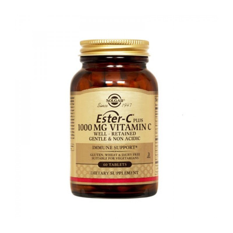 Solgar Ester C Plus 1000mg 60 Tablets