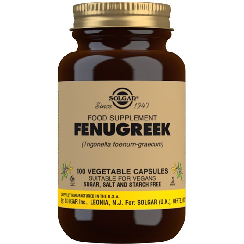 Solgar Fenugreek 520mg 100 Capsules