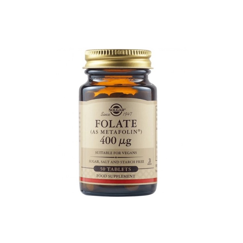 Solgar Folate 400mg 50 Tablets