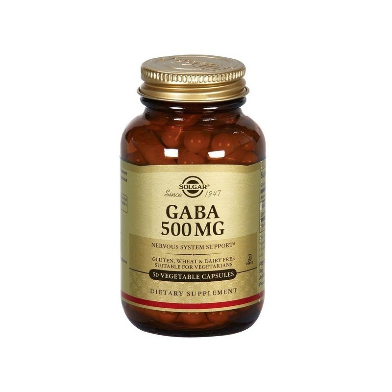 Solgar G.A.B.A. 500mg 50 Capsules