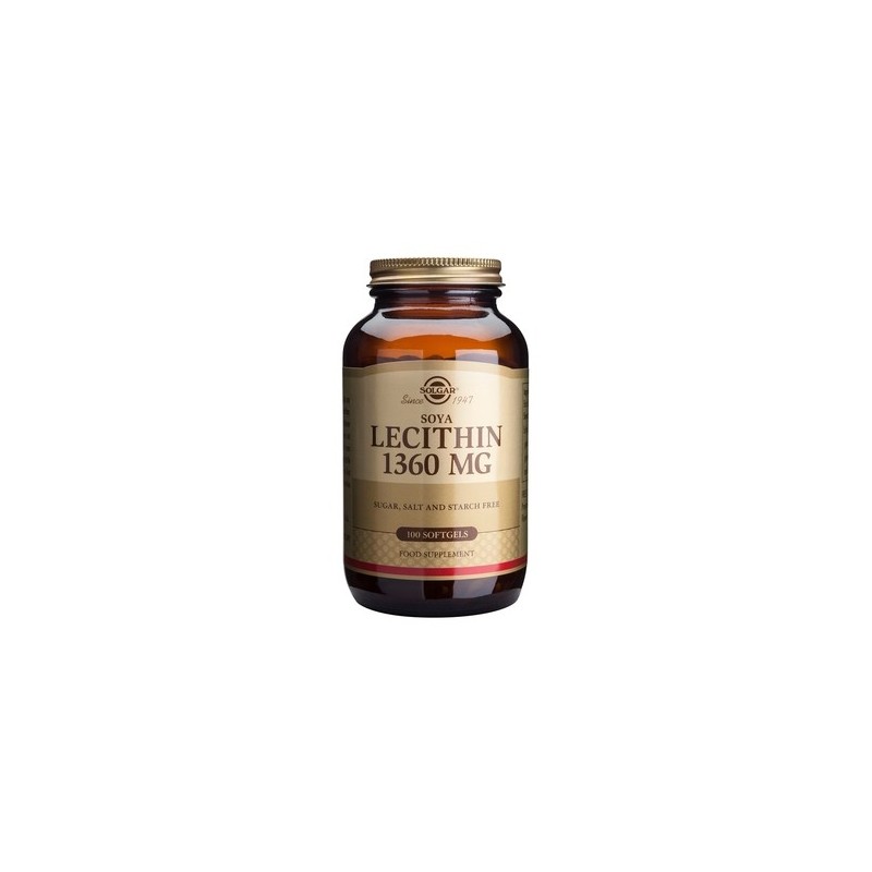 Solgar Lecithin 1360mg 100 Capsules