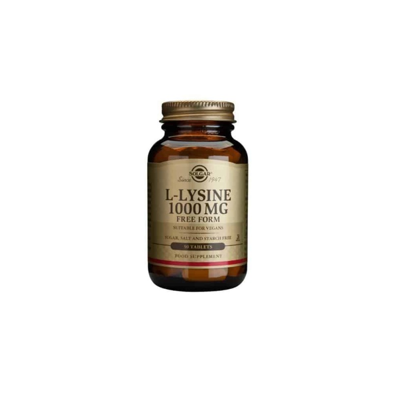 Solgar L-Lysine 1000mg 50 Capsules