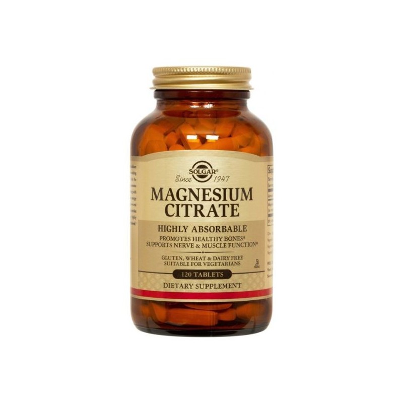 Solgar Magnesium Citrate 200mg 120 Tablets