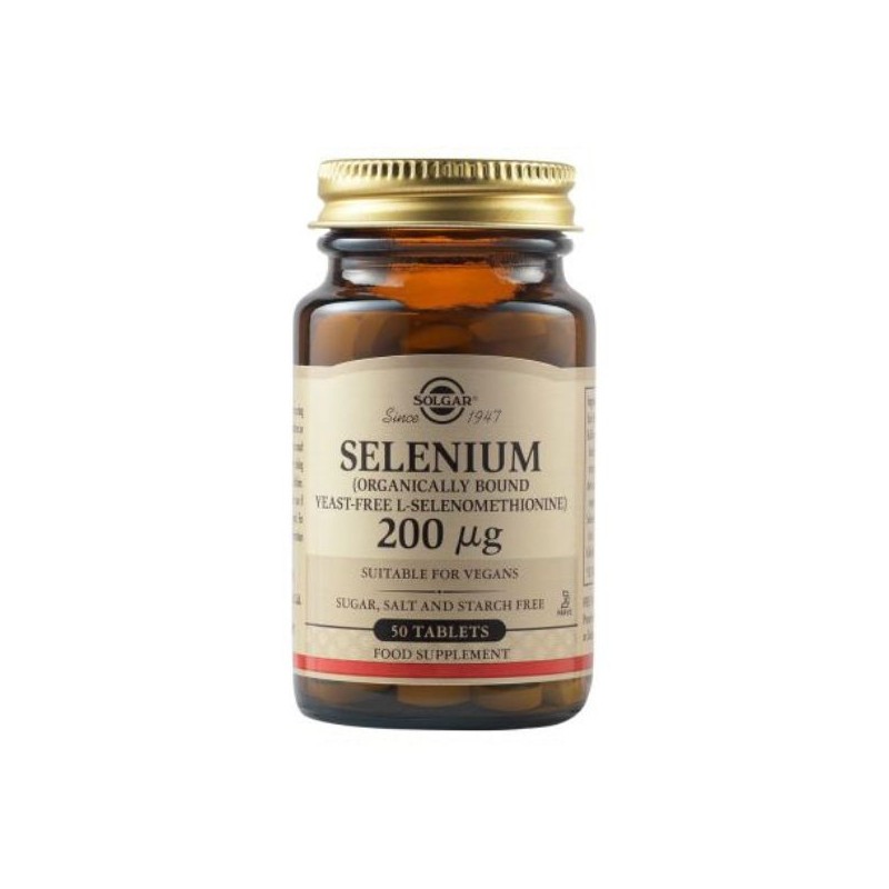 Solgar Selenium 200mcg 50 Capsules