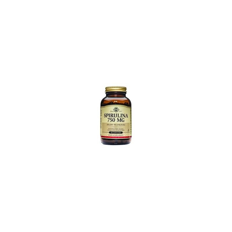 Solgar Spirulina Vegetarian 750mg 80 Capsules