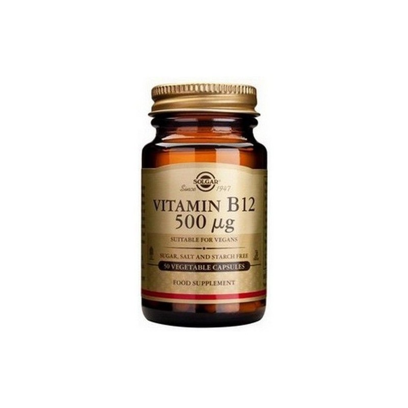 Solgar Vitamin B12 500mcg 50 Capsules