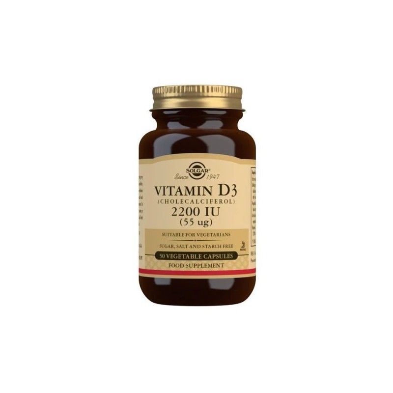 Solgar Vitamin D3 2200IU 50 Capsules