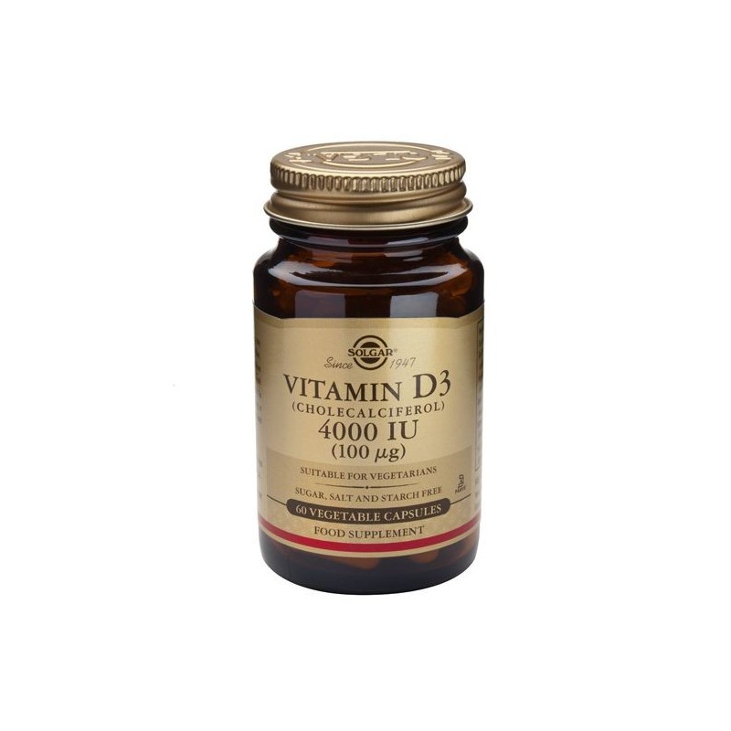 Solgar Vitamin D3 4000IU 60 Vegi Capsules