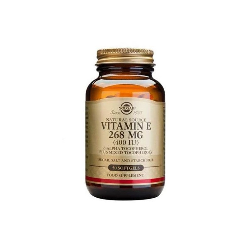 Solgar Vitamin E 268 Mixed 50 Capsules(400IU)