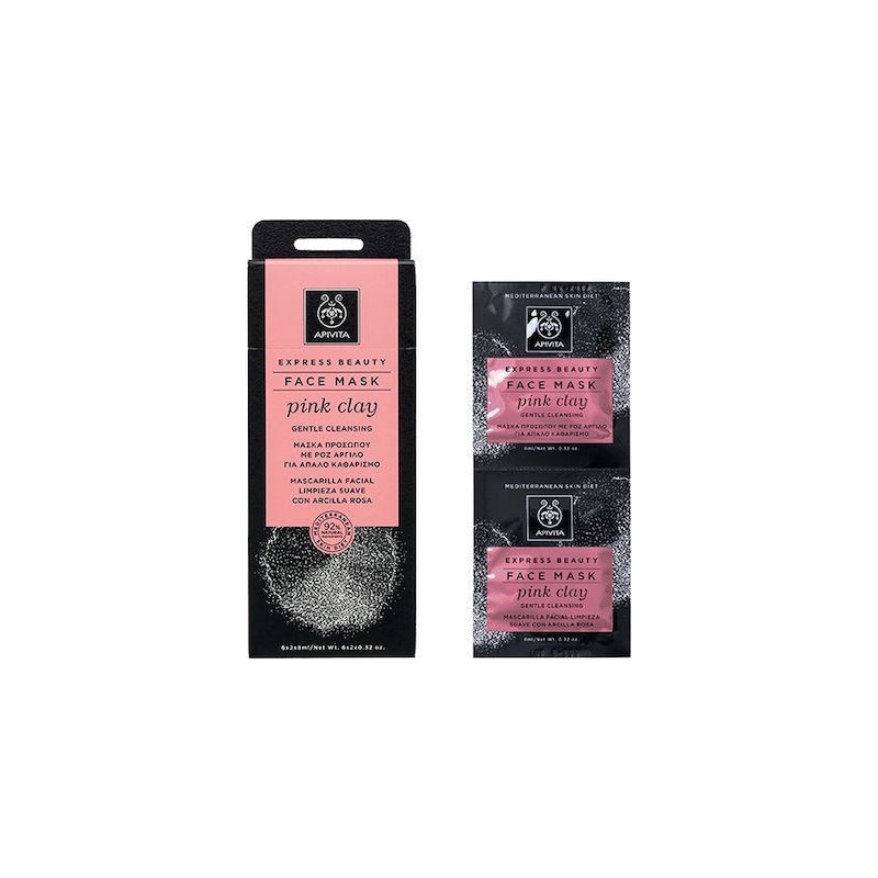 Apivita Express Beauty Pink Clay Mask 2 x 8ml