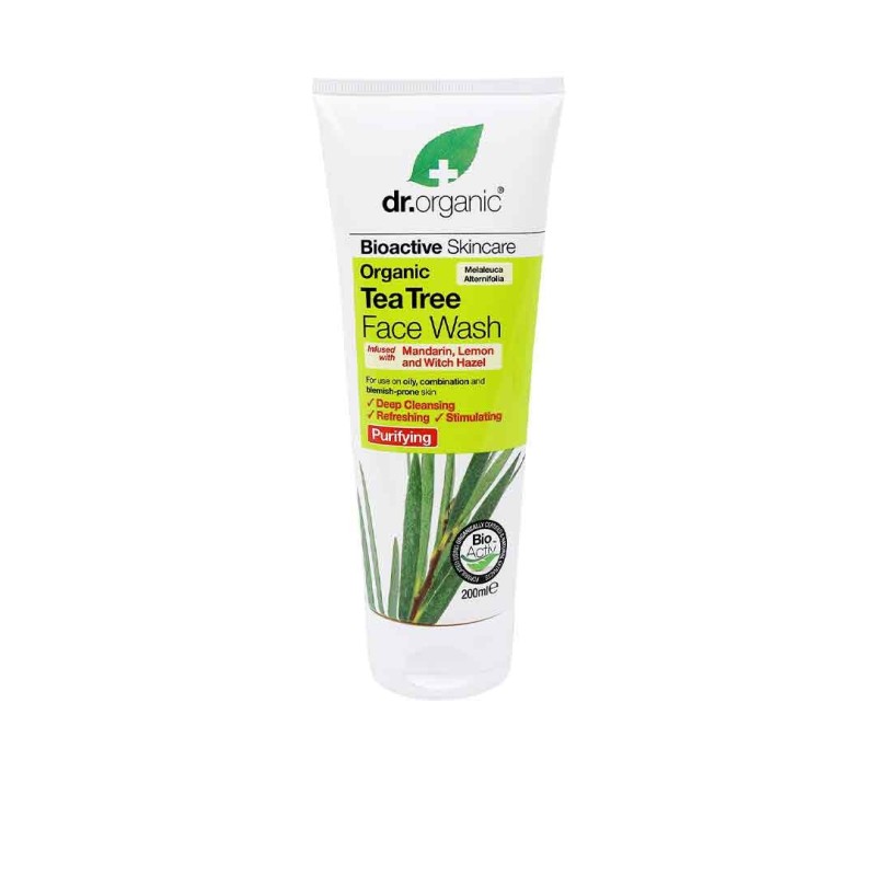 Dr. Organic Tea Tree 200ml Face Wash