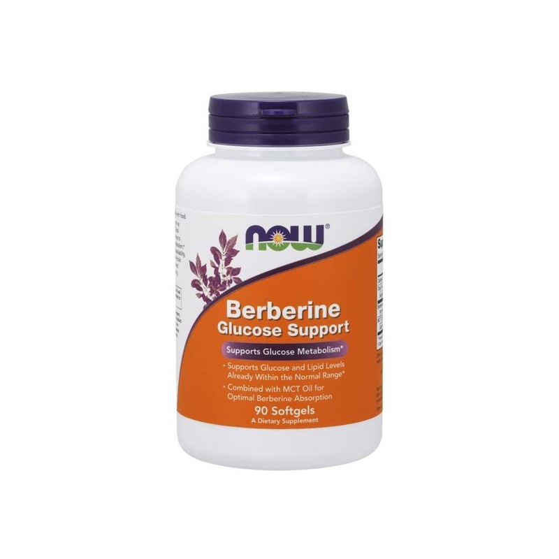 NOW Foods Berberine Glucose 90 Softgels