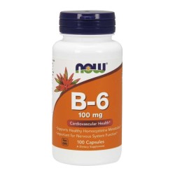 NOW Foods B-6 100mg - 100 Capsules