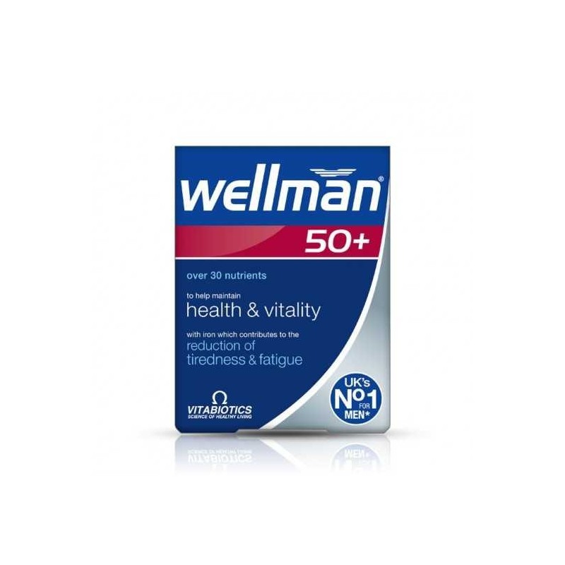 Vitabiotics Wellman Vitamin 50 + 30 Tablets