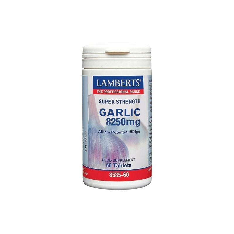 Lamberts Garlic 8250mg 60 Tablets (Allicin Potential 5500mg)