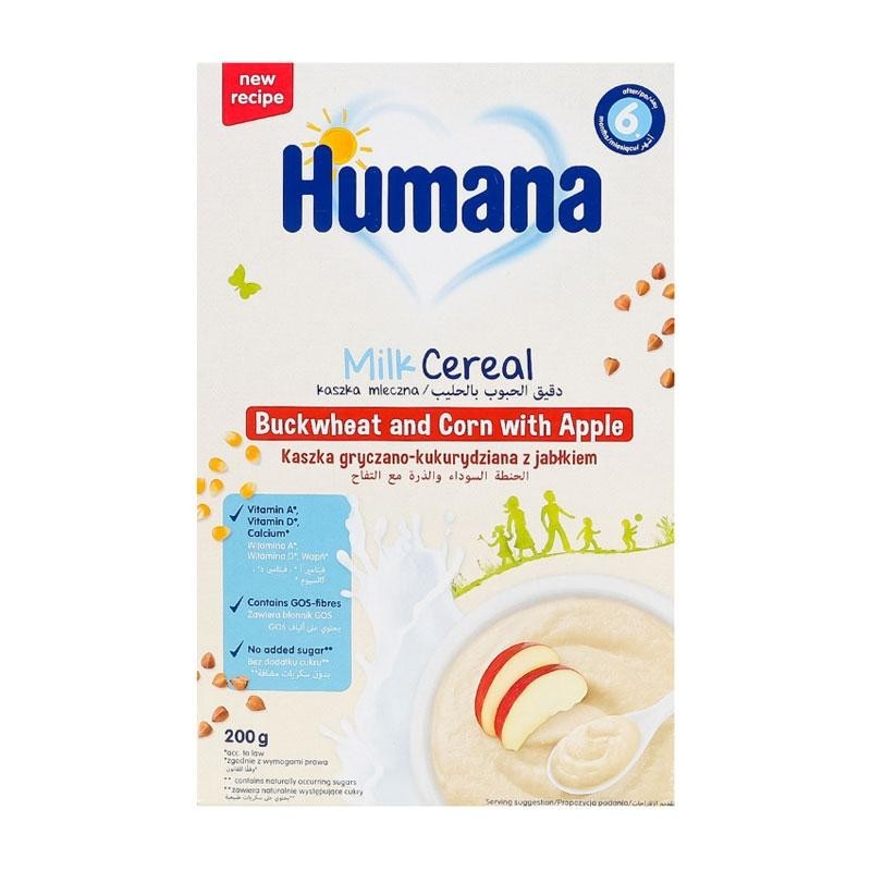 Humana Mc Buckwheat Corn Apple X200g 6M +