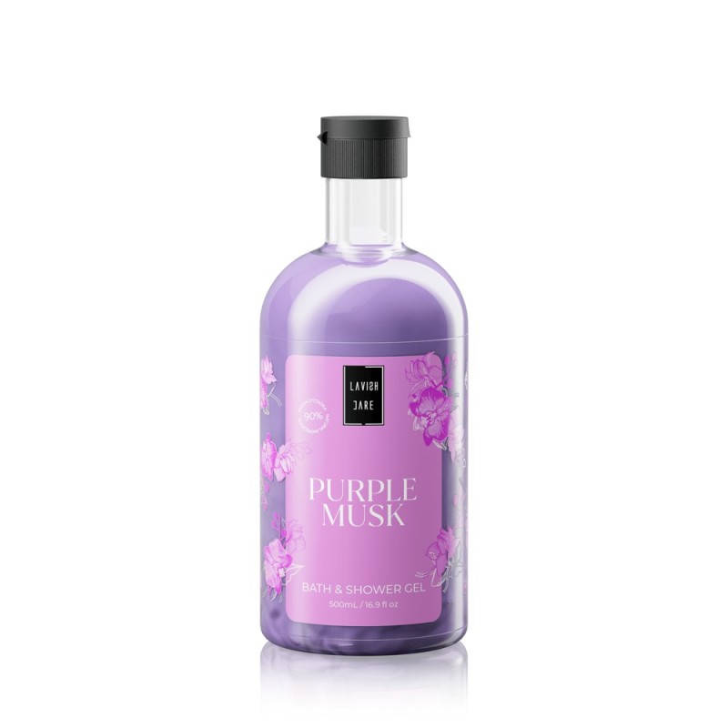 Lavish Care Bath & Shower Gel Purple Musk 500ml