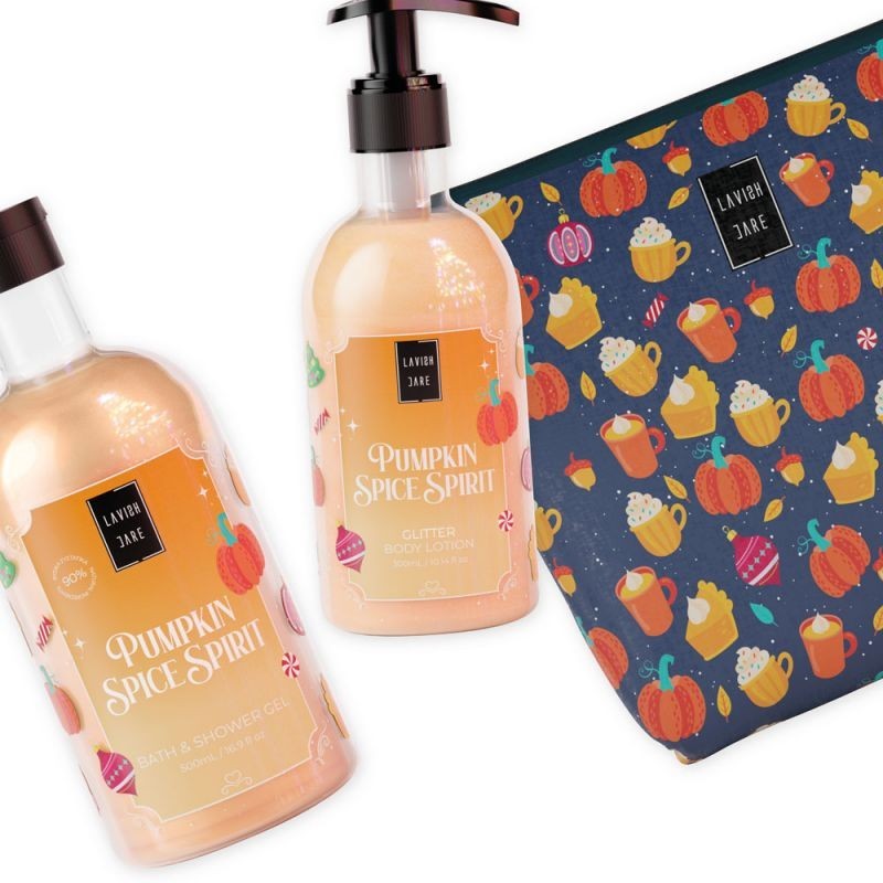 Lavish Care Pumpkin Spice Spirit Bag Set