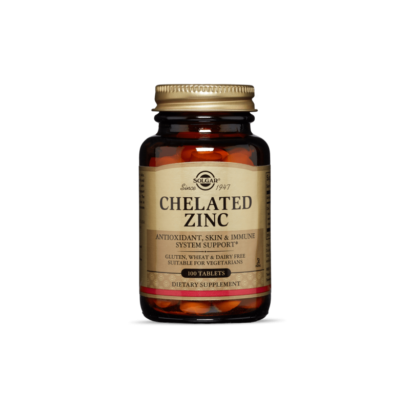 Solgar Chelated Zinc 22mg 100 Capsules