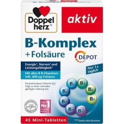 Doppelherz B Complex + Folic Acid 45 Tablets