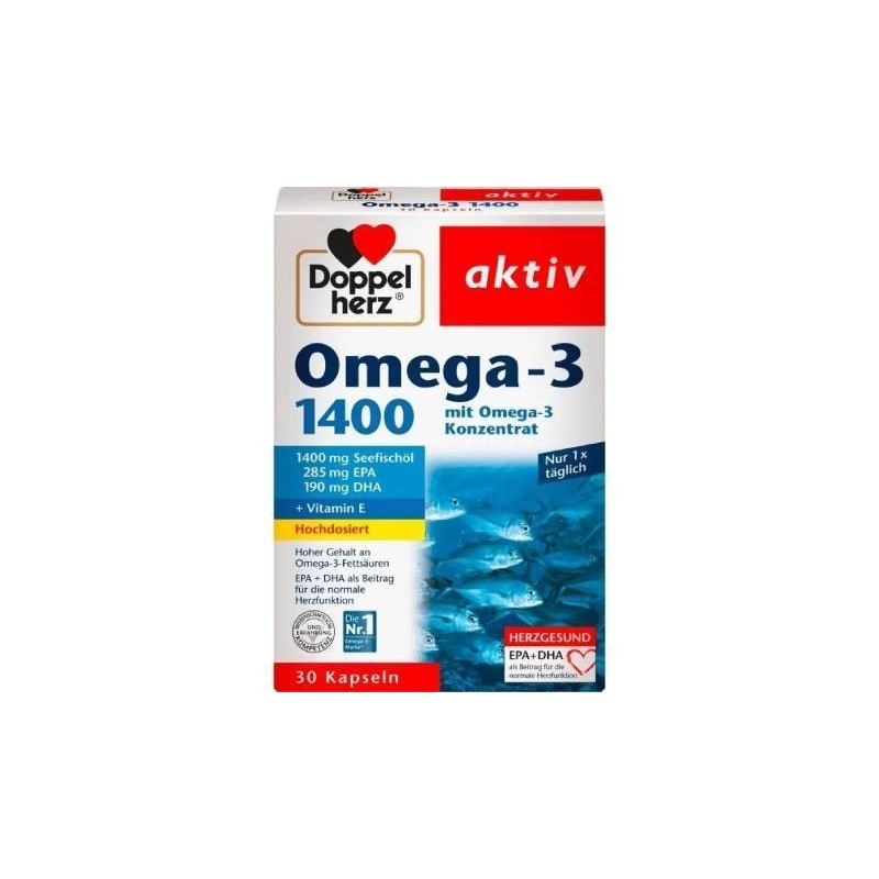 Doppelherz Omega 3 1400mg 30 + 30 Capsules