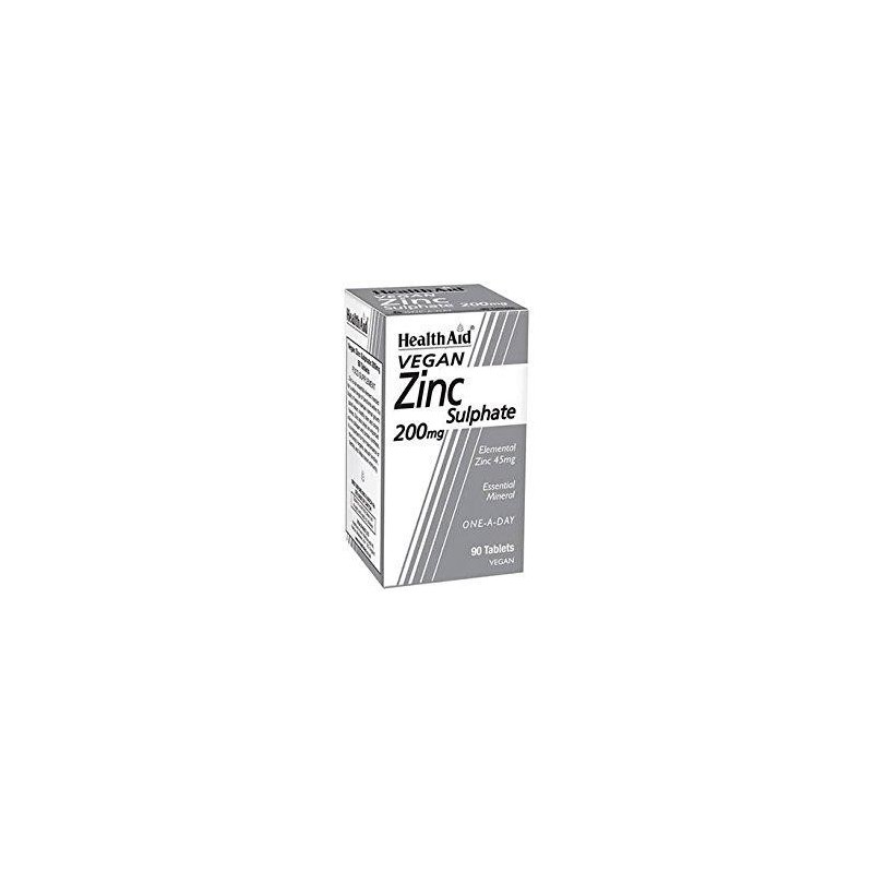 Health Aid Zinc Sulphate 200mg 90 Tablets
