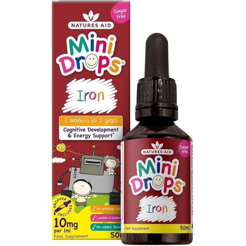 Nature's Aid Iron Mini Drops 50ml