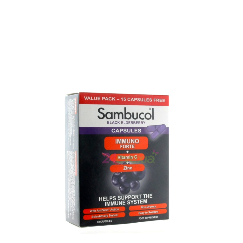 Sambucol Box Offer 60 Capsules (15 Capsules Free)