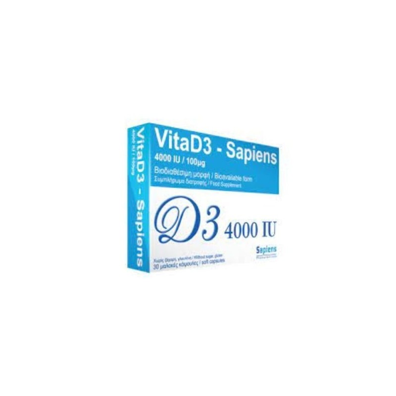 Vitad3 Sapiens 4000IU/100mg 30 Soft Capsules