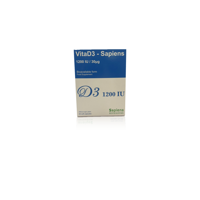 Vita D3-Sapiens 1200IU 60 Soft Capsules