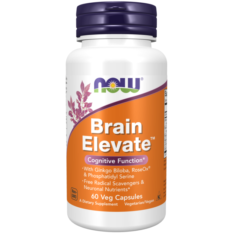 NOW Foods Brain Elevate 60 Veg Capsules