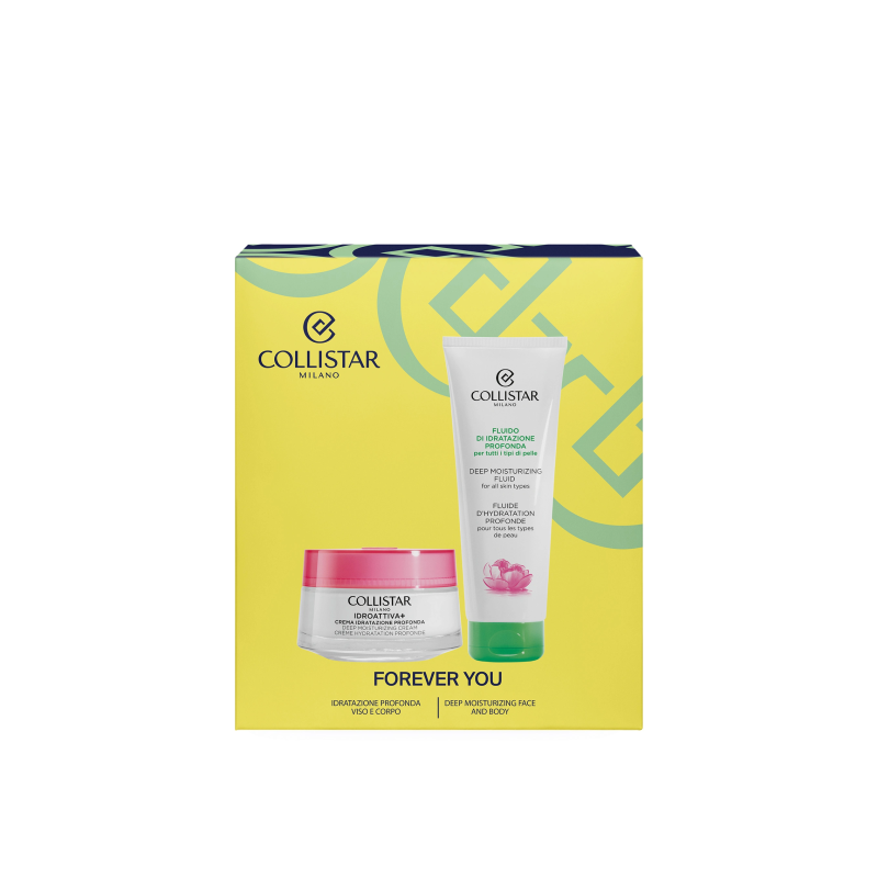 Collistar Set 2025 Face Idroattiva + Deep Moisturizing Cream + Deep Moisturizing Fluid